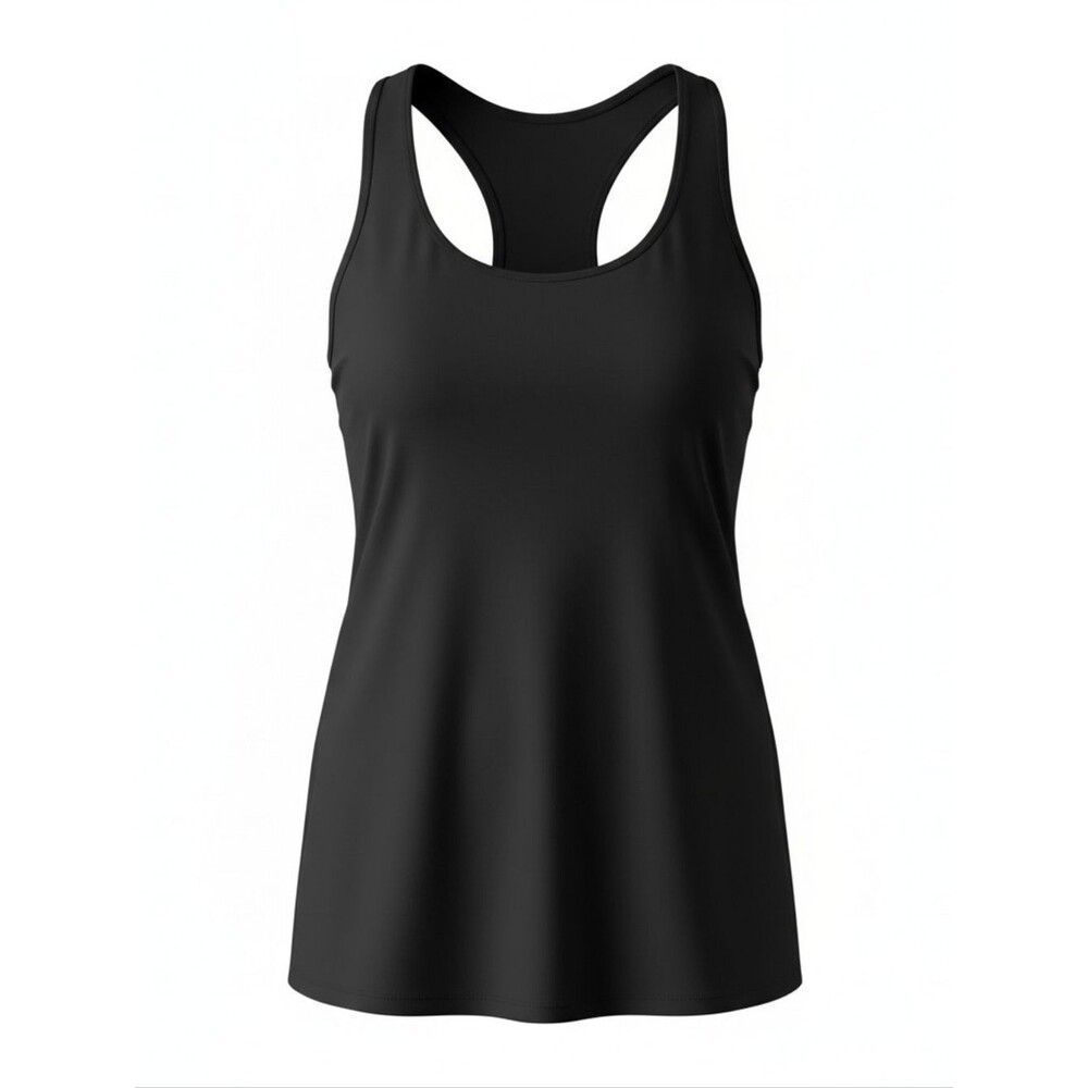 Women’s Black Athletic Tank Top Size 2X Racerback Workout Gym Activewear Plus